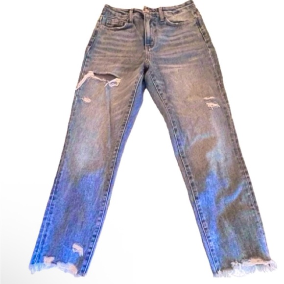Vervet by Flying Monkey- RENDITION EMMA DISTRESSED MOM JEAN. - Picture 6 of 9